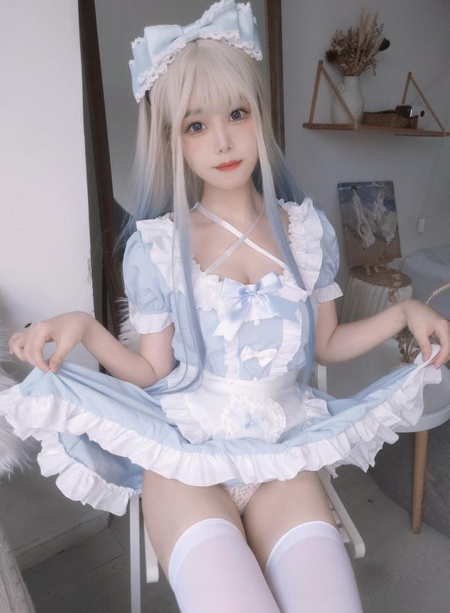 蜜汁猫裘 – NO.086 蓝baby[27P2V-407MB]
